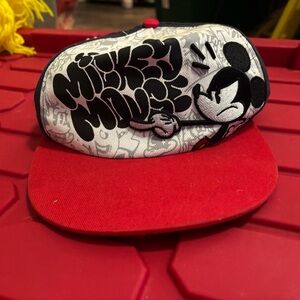 Disney Mickey Mouse Red and Black adult Hat